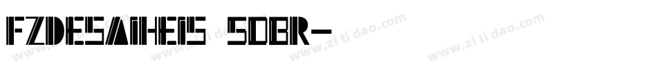 FZDeSaiHeiS 508R字体转换